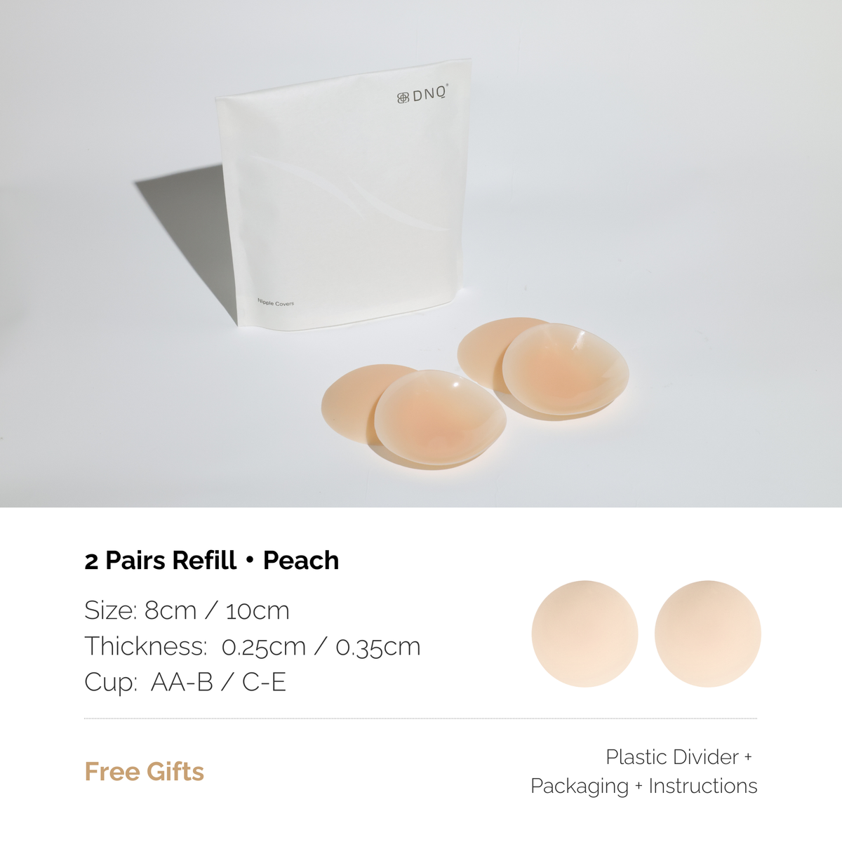 Zero · Non-Adhesive Nipple Covers, Medical-Grade Silicone, Reusable