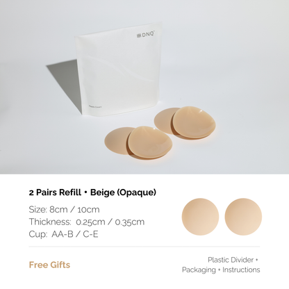 Zero · Non-Adhesive Nipple Covers, Medical-Grade Silicone, Reusable