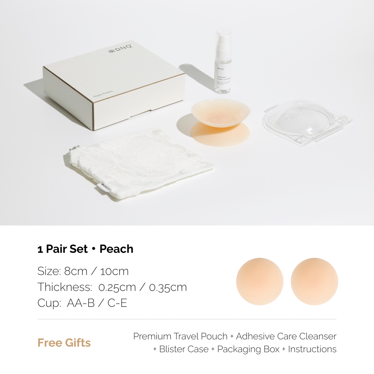 Zero · Non-Adhesive Nipple Covers, Medical-Grade Silicone, Reusable