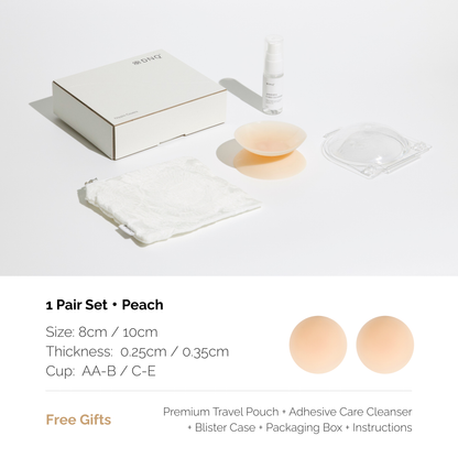 Zero · Non-Adhesive Nipple Covers, Medical-Grade Silicone, Reusable