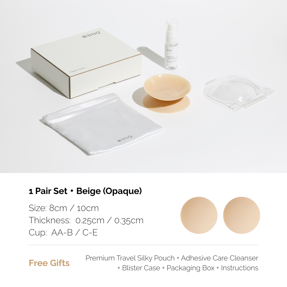 Zero · Non-Adhesive Nipple Covers, Medical-Grade Silicone, Reusable