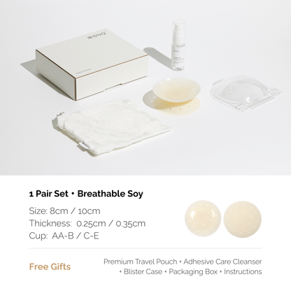 Zero · Non-Adhesive Nipple Covers, Medical-Grade Silicone, Reusable