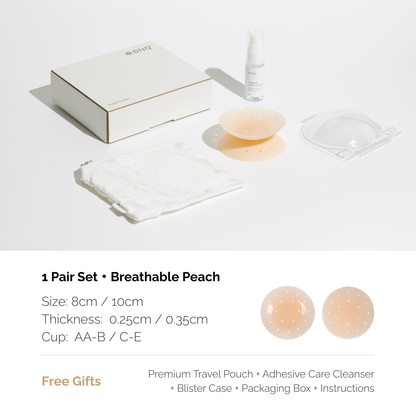 Zero · Non-Adhesive Nipple Covers, Medical-Grade Silicone, Reusable
