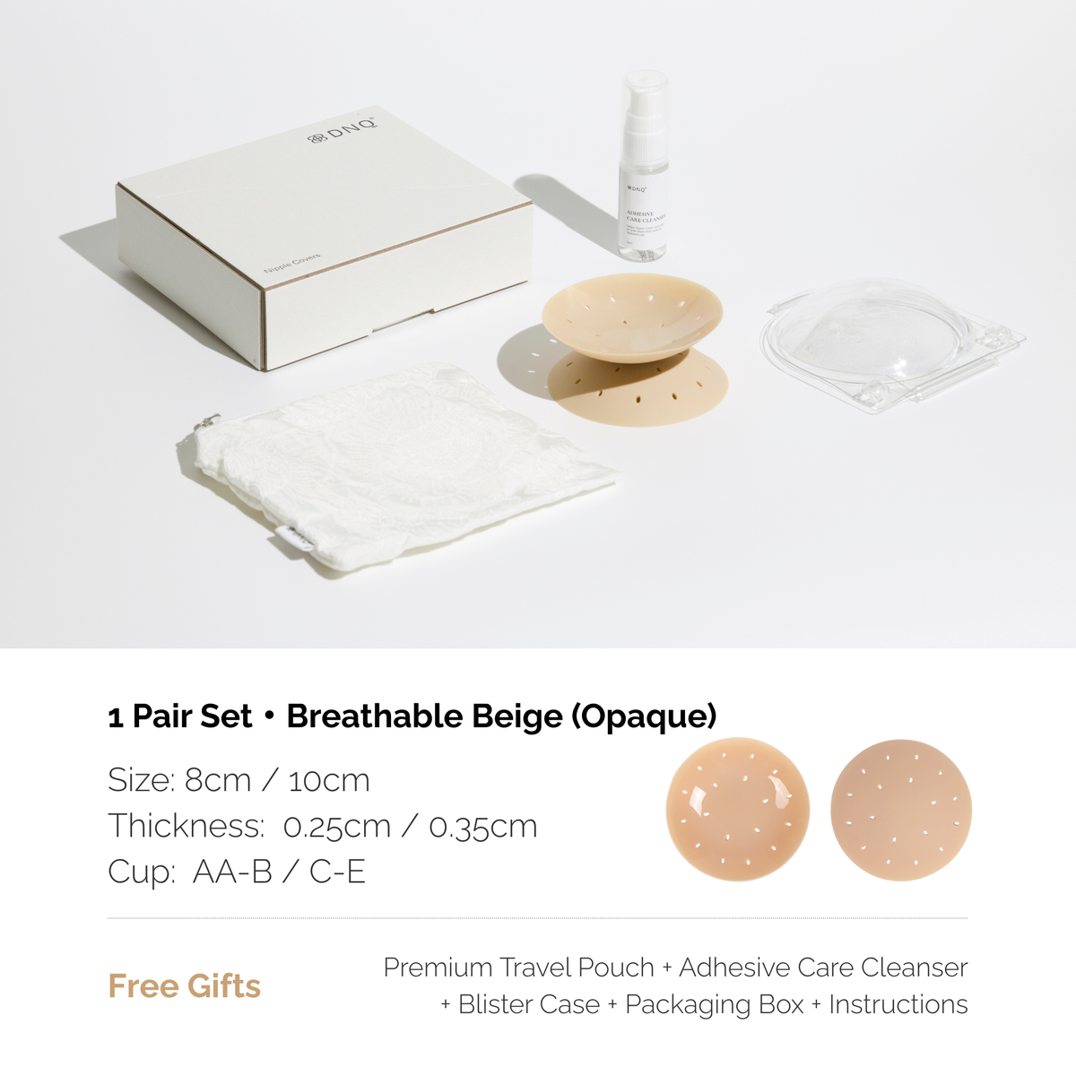 Zero · Non-Adhesive Nipple Covers, Medical-Grade Silicone, Reusable