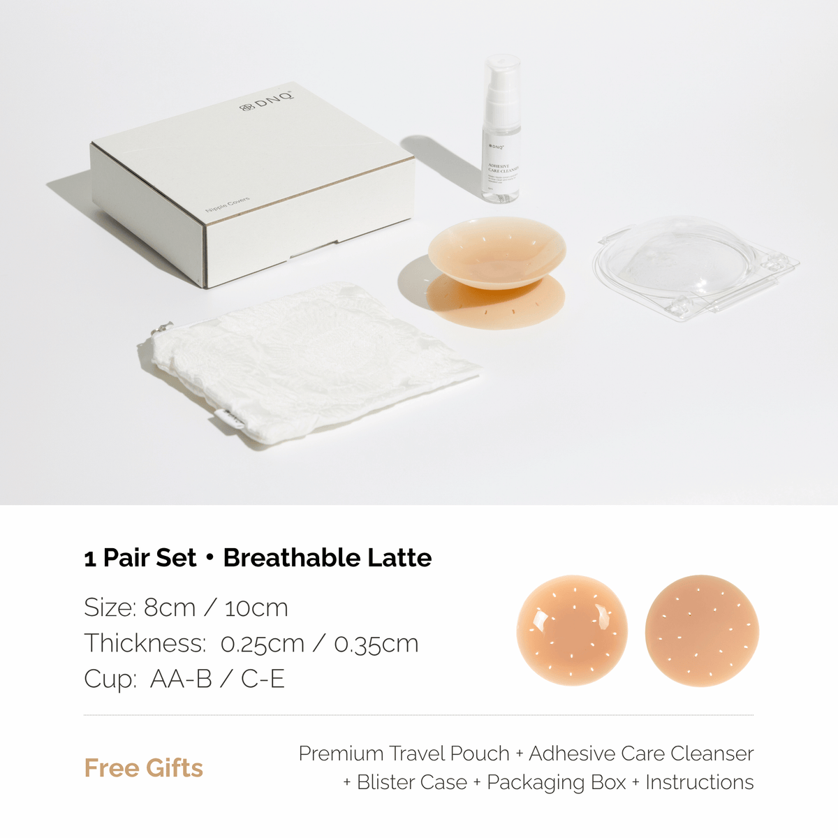 Zero · Non-Adhesive Nipple Covers, Medical-Grade Silicone, Reusable