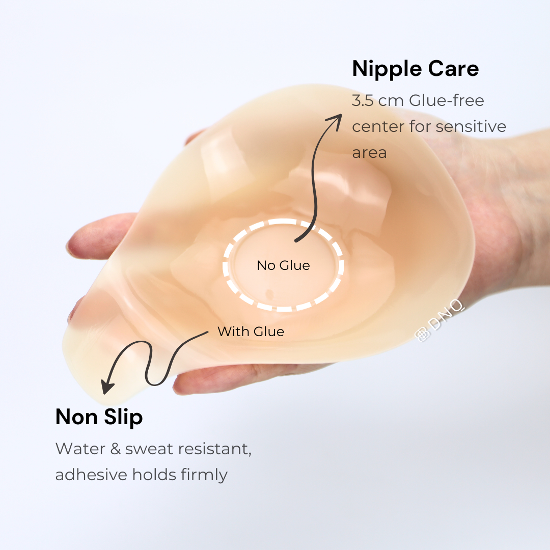 LiteLift · Ultra-Thin Lift Nipple Covers, Natural 1-2cm Lift, Invisible Edge