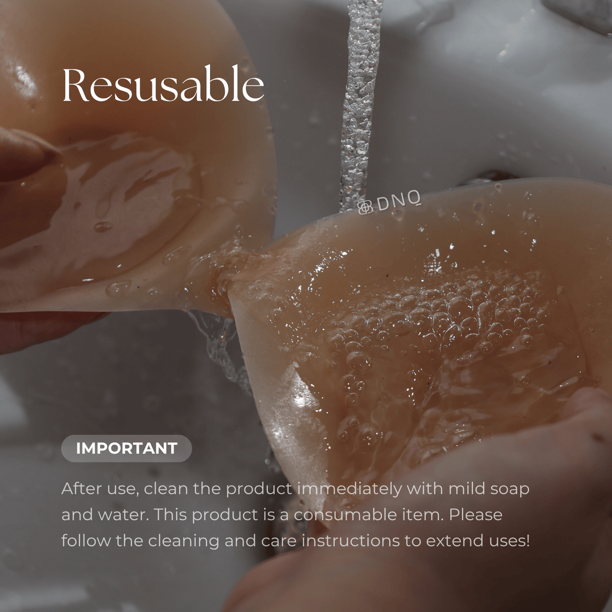 Reusable — clean Mist with mild soap and water right after wearing
