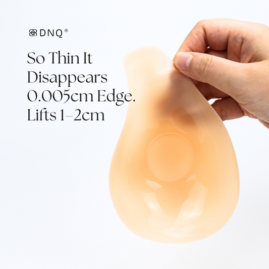 LiteLift ultra-thin nipple cover with a 0.005cm edge, lifts 1 to 2cm