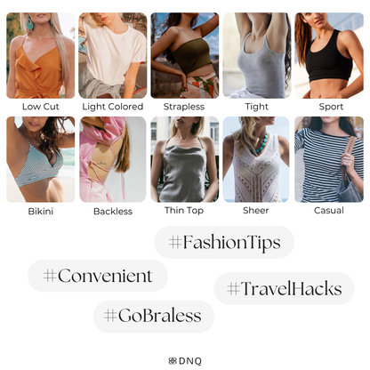 Canopy · Nipple Covers with a Glue-Free Centre, No Glue on the Nipple