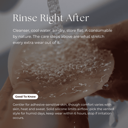 Rinse right after — how to clean, air-dry and store Zero covers